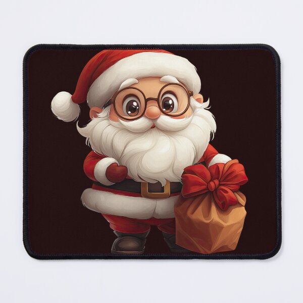 Item preview, Adorable Cute Cartoon Santa with a Big Gift, Vector Illustration of a Cute Cartoon Santa Character, Christmas Graphic Featuring Cute Cartoon Santa, Kawaii Christmas Clipart, Children's Holiday Graphic designed and sold by MamaDong.