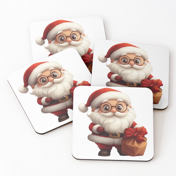 Item preview, Adorable Cute Cartoon Santa with a Big Gift, Vector Illustration of a Cute Cartoon Santa Character, Christmas Graphic Featuring Cute Cartoon Santa, Kawaii Christmas Clipart, Children's Holiday Graphic designed and sold by MamaDong.