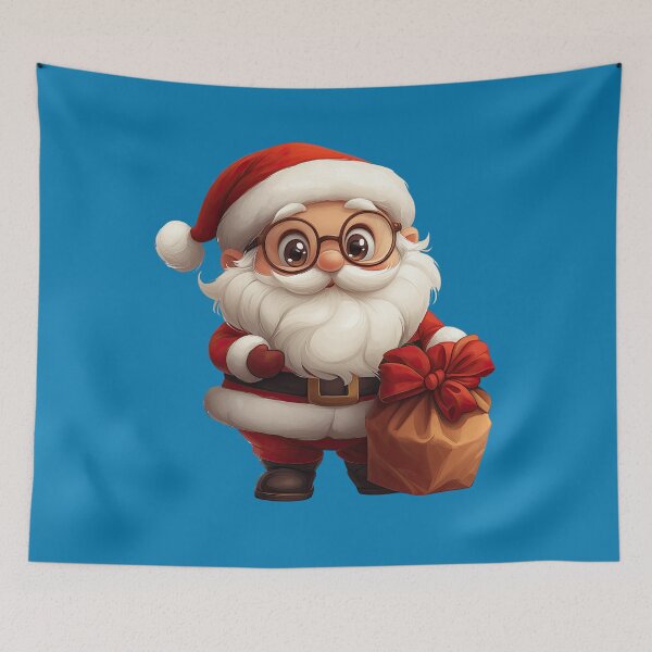 Item preview, Adorable Cute Cartoon Santa with a Big Gift, Vector Illustration of a Cute Cartoon Santa Character, Christmas Graphic Featuring Cute Cartoon Santa, Kawaii Christmas Clipart, Children's Holiday Graphic designed and sold by MamaDong.