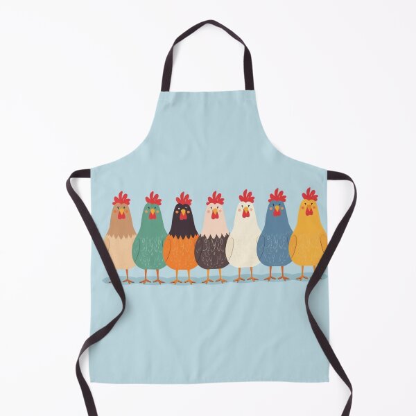 Aperçu de l'œuvre Impression d'art minimaliste abstraite de poulets de style bohème créée et vendue par Boho Art by Rebecca.