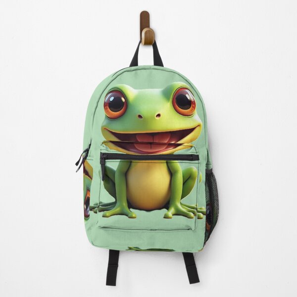 Item preview, WHIMSICAL BABY FROG Animal Art | Cute 3D Cartoon designed and sold by WHITE FLAME PRINTS.