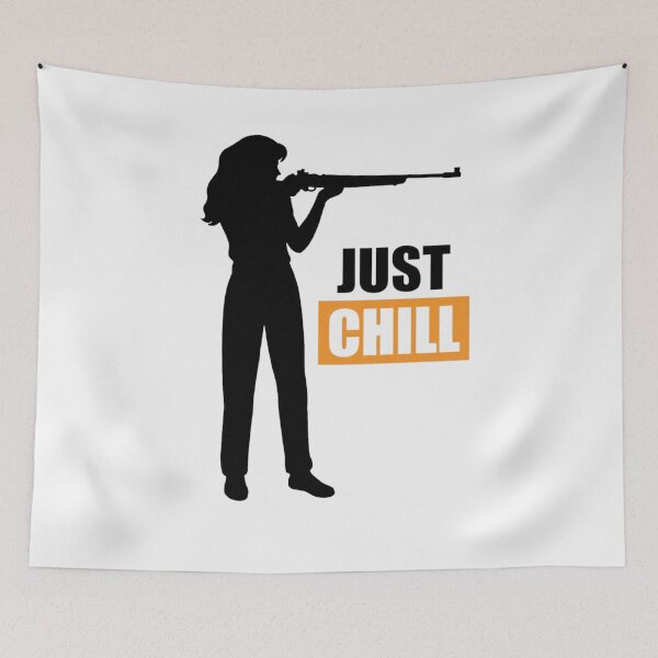 Item preview, Shooting, air soft, paintball just chill woman designed and sold by HobbyShopForYou.