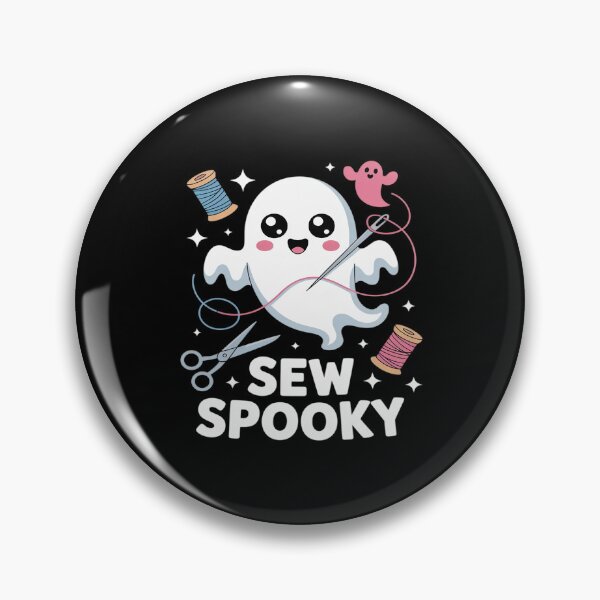 Item preview, Sew Spooky Cute Girly Ghost Sewing Halloween designed and sold by KingsLife1994.