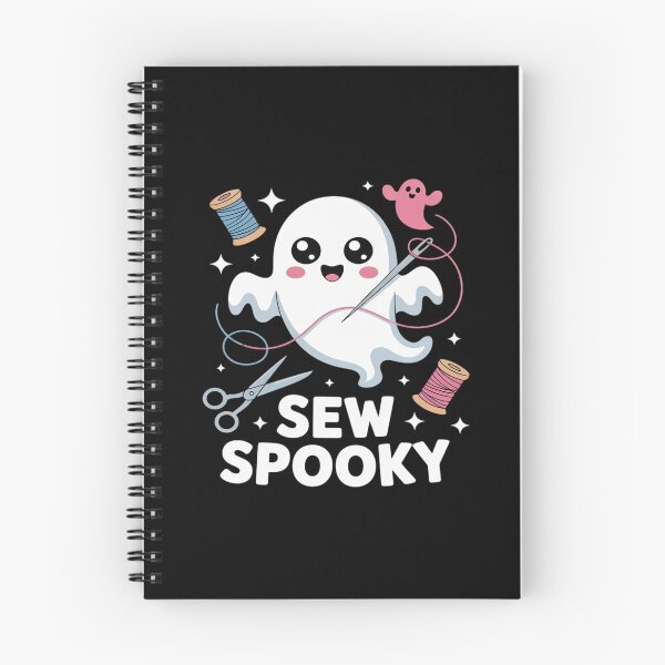 Item preview, Sew Spooky Cute Girly Ghost Sewing Halloween designed and sold by KingsLife1994.