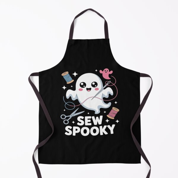 Item preview, Sew Spooky Cute Girly Ghost Sewing Halloween designed and sold by KingsLife1994.