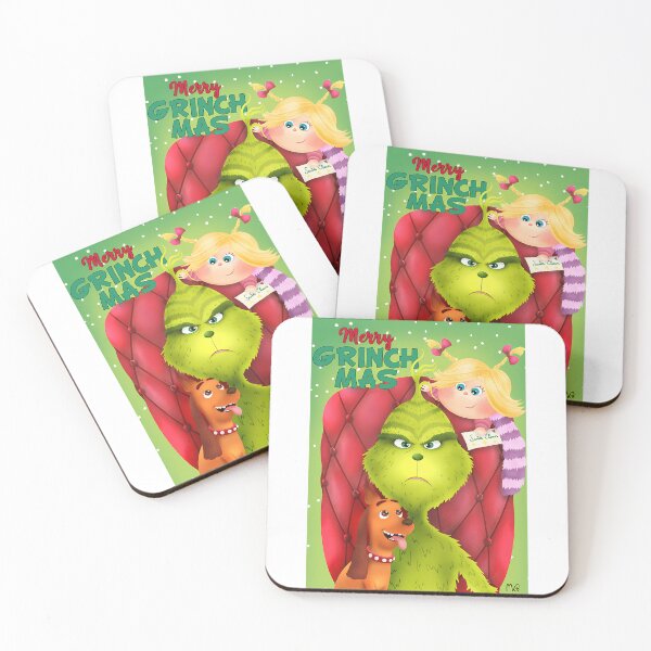 Item preview, Retro Christmas Mischief Cartoon Green designed and sold by ExcitingWright.