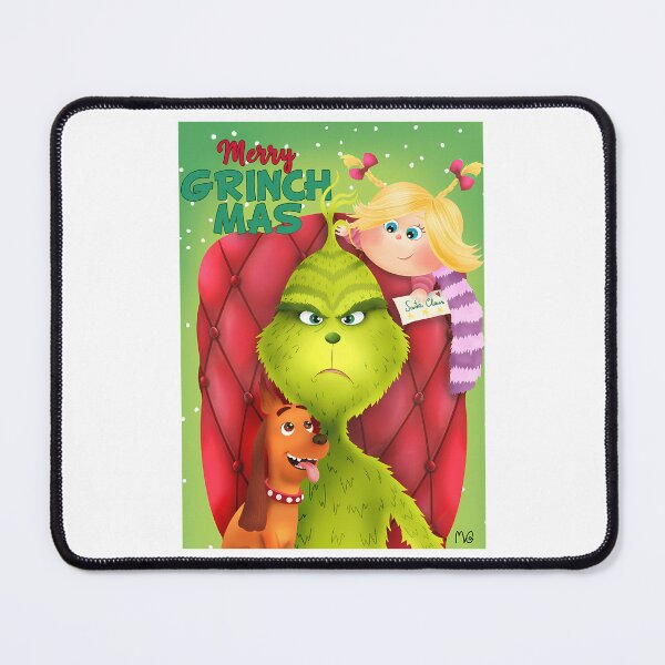 Item preview, Retro Christmas Mischief Cartoon Green designed and sold by ExcitingWright.