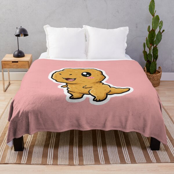 Item preview, Super Cute Kawaii Dinosaur Chicken Nugget T Rex Foodie Sticker Design designed and sold by bvdesignart.