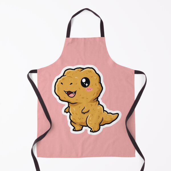 Item preview, Super Cute Kawaii Dinosaur Chicken Nugget T Rex Foodie Sticker Design designed and sold by bvdesignart.