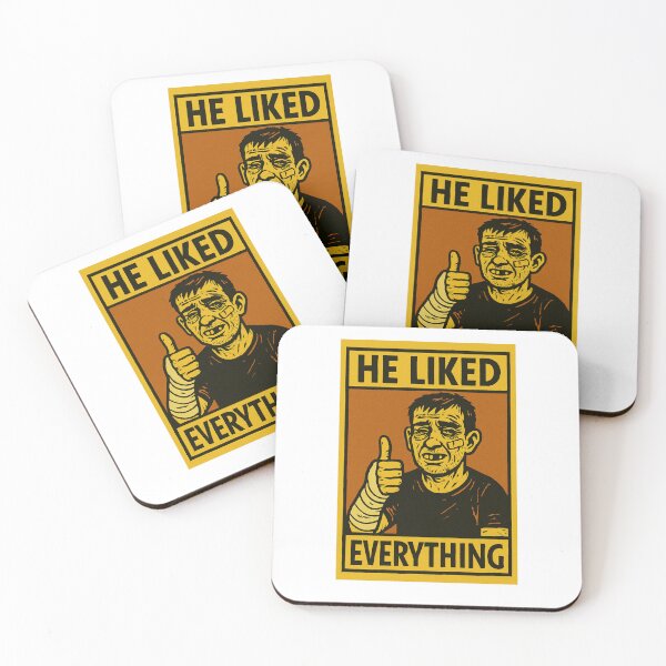 Item preview, "He Liked Everything" Toxic Positivity Sarcastic Art designed and sold by GorinART.