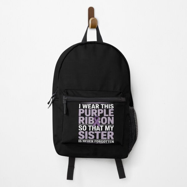 Item preview, Sister I Wear This Purple Ribbon Overdose Awareness Day Gift designed and sold by KingsLife1994.