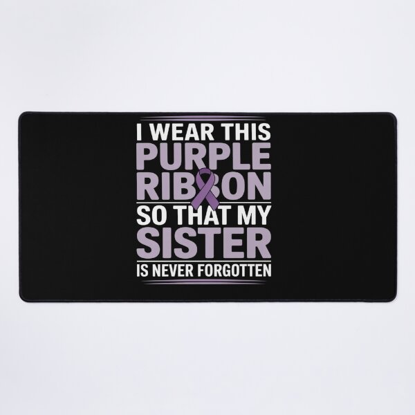 Item preview, Sister I Wear This Purple Ribbon Overdose Awareness Day Gift designed and sold by KingsLife1994.