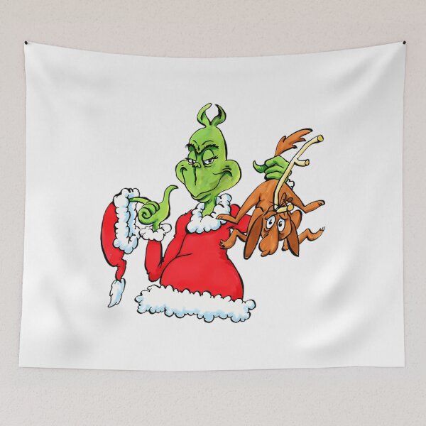 Item preview, Retro Cartoon Mischief Christmas Green designed and sold by ExcitingWright.