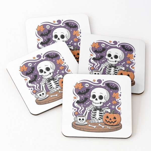 Item preview, Just Waiting For Halloween Skeleton Coffee designed and sold by FranzFriesen.