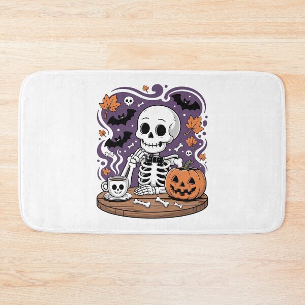 Item preview, Just Waiting For Halloween Skeleton Coffee designed and sold by FranzFriesen.