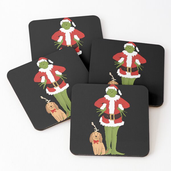 Item preview, Green Cartoon Christmas Mischief Retro designed and sold by ExcitingWright.