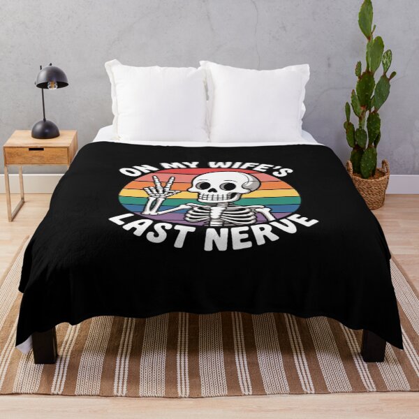 Item preview, Skeleton Funny Husband On My Wife’s Last Nerve Dad Joke designed and sold by KingsLife1994.