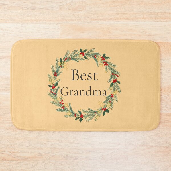 Item preview, Best Grandma Christmas Wreath – Holiday Gift Ornament Design 2025 designed and sold by Punnyverse.