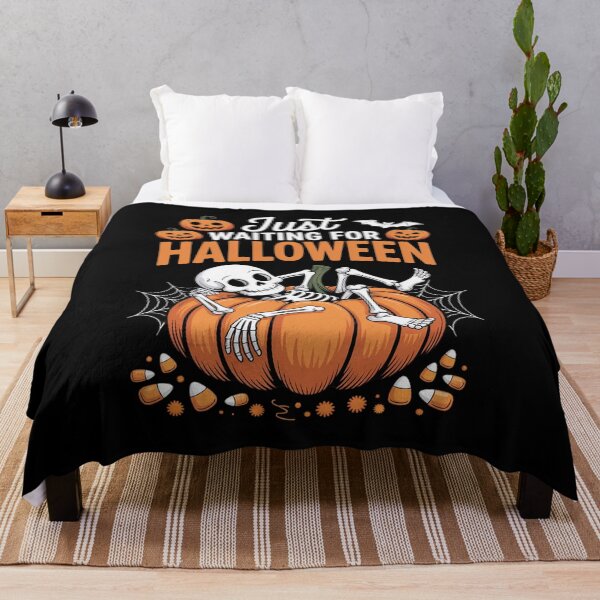 Item preview, Just Waiting For Halloween, Funny Summerween Skeleton designed and sold by RayArmstrong.