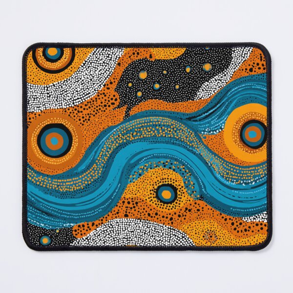 Item preview, Aboriginal Inspired Dot Art - River Bed designed and sold by GrinGalore.