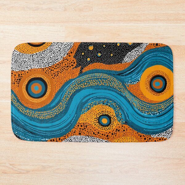 Item preview, Aboriginal Inspired Dot Art - River Bed designed and sold by GrinGalore.