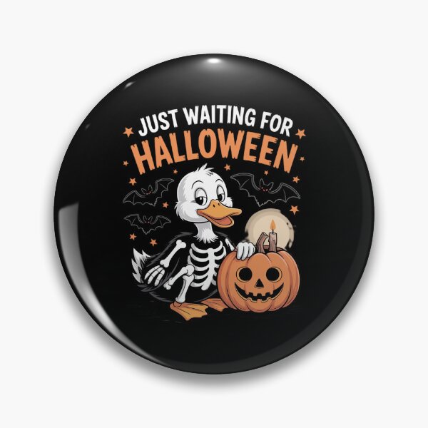 Artikelvorschau, Just Waiting Halloween Entenskelett-Spaß entworfen und verkauft von FranzFriesen.