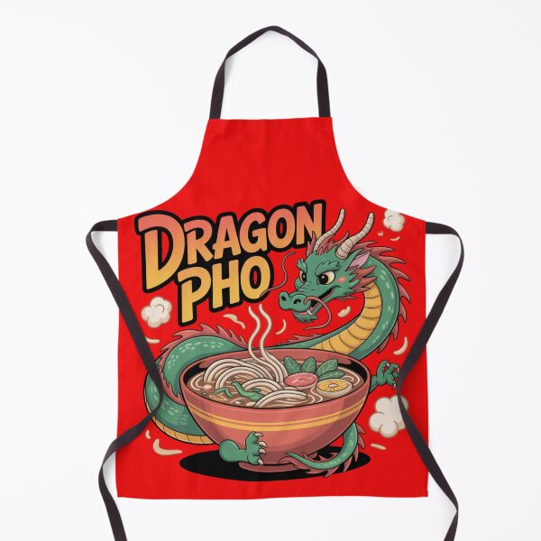 Aperçu de l'œuvre Pho Dragon - Jeu de mots amusant sur la soupe de nouilles vietnamienne créée et vendue par RDRdesign.