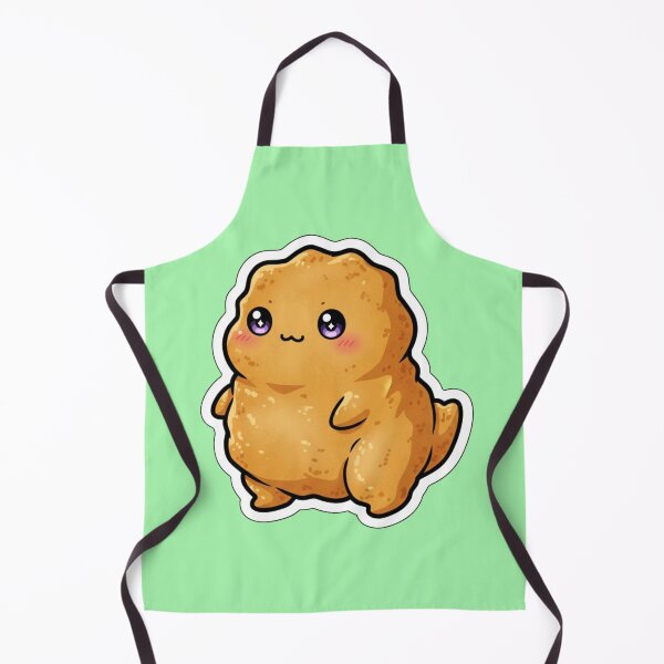 Item preview, Chubby Adorable Kawaii Dinosaur Chicken Nugget Foodie T Rex Cute Sticker Design designed and sold by bvdesignart.