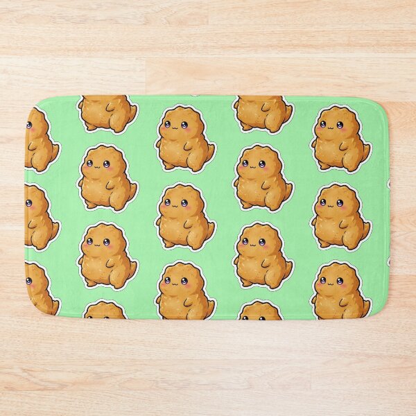 Item preview, Chubby Adorable Kawaii Dinosaur Chicken Nugget Foodie T Rex Cute Sticker Design designed and sold by bvdesignart.