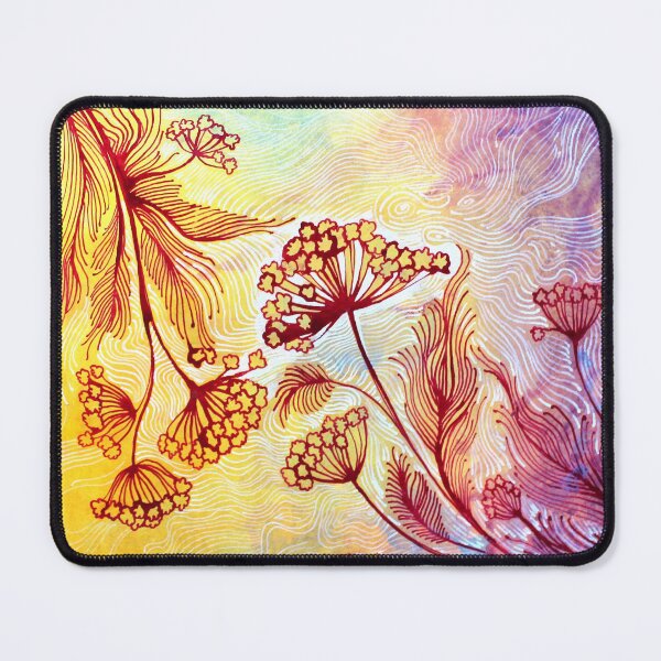 Item preview, Red flowers on a yellow background designed and sold by Olirina.