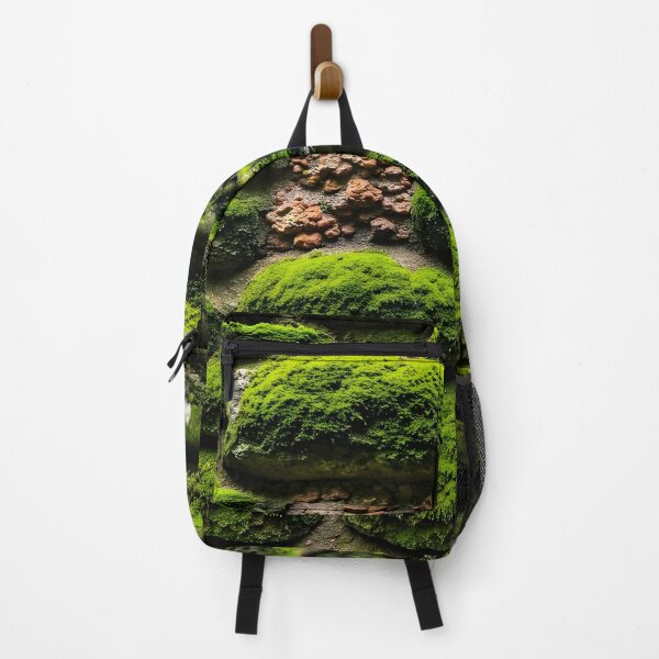 Item preview, Timeless Stone Wall with Moss & Lichen designed and sold by PawPrintedArt.