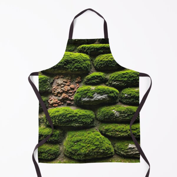 Item preview, Timeless Stone Wall with Moss & Lichen designed and sold by PawPrintedArt.