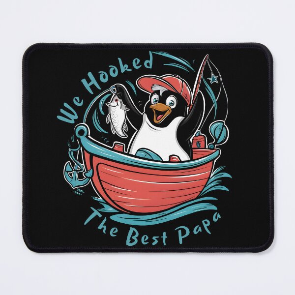 Item preview, We Hooked The Best Papa Fishing Penguin Celebration for Dad designed and sold by SkymarArt.