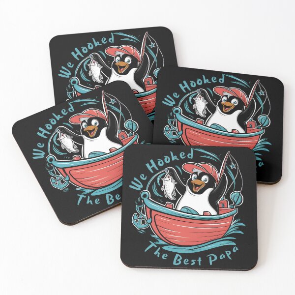 Item preview, We Hooked The Best Papa Fishing Penguin Celebration for Dad designed and sold by SkymarArt.