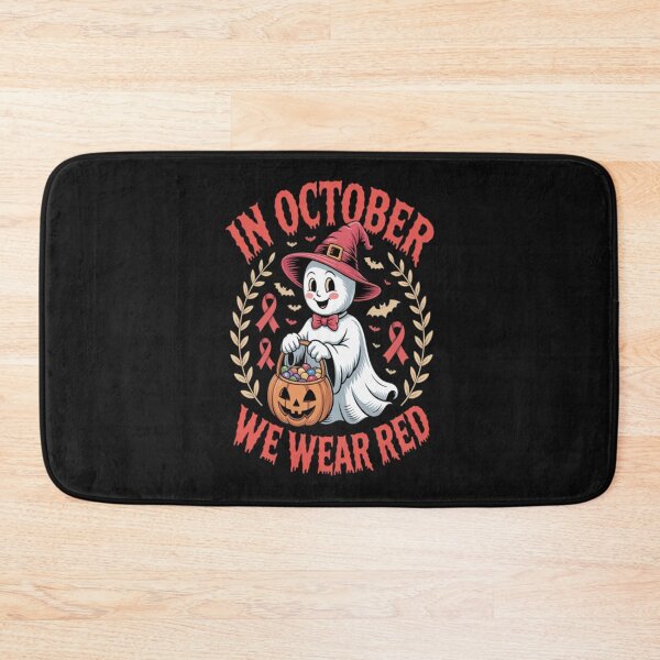 Item preview, In October We Wear Red For Red Ribbon Week Awareness Ghost designed and sold by LilianChampl.