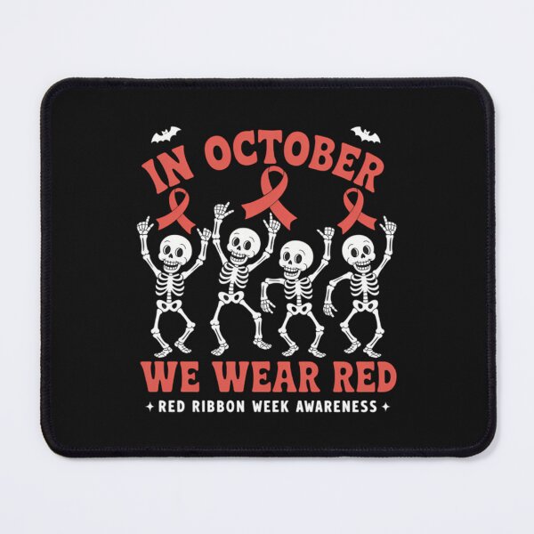 Item preview, In October We Wear Red Ribbon Week Awareness Halloween designed and sold by LilianChampl.