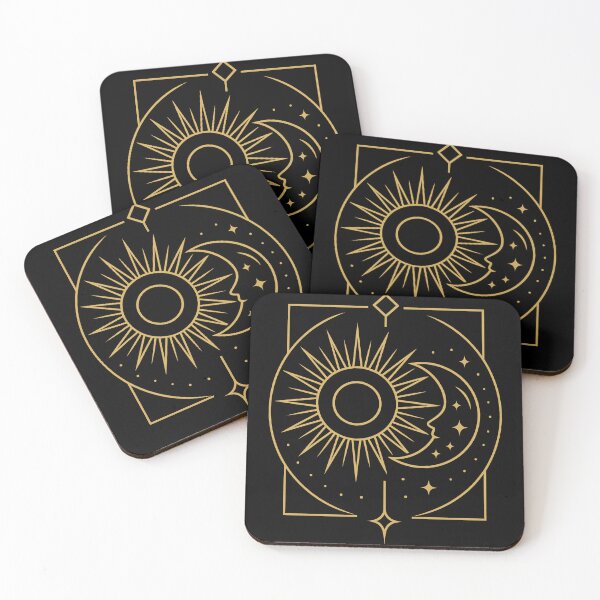 Item preview, Sun & Moon – Futuristic Art Deco Symphony designed and sold by creatix-boutik.