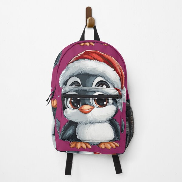 Item preview, Kawaii Penguin Design, Festive Cartoon Characters, Cute Animal Christmas Art, Cute Christmas Penguin with Santa Hat Illustration – Adorable Christmas Penguin Cartoon Art designed and sold by MamaDong.