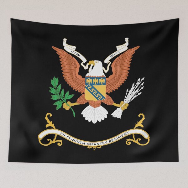 Item preview, Army - Regimental Colors - 59th Infantry Regiment  - LET 'EM HAVE IT X 300 designed and sold by Military Insignia Products.