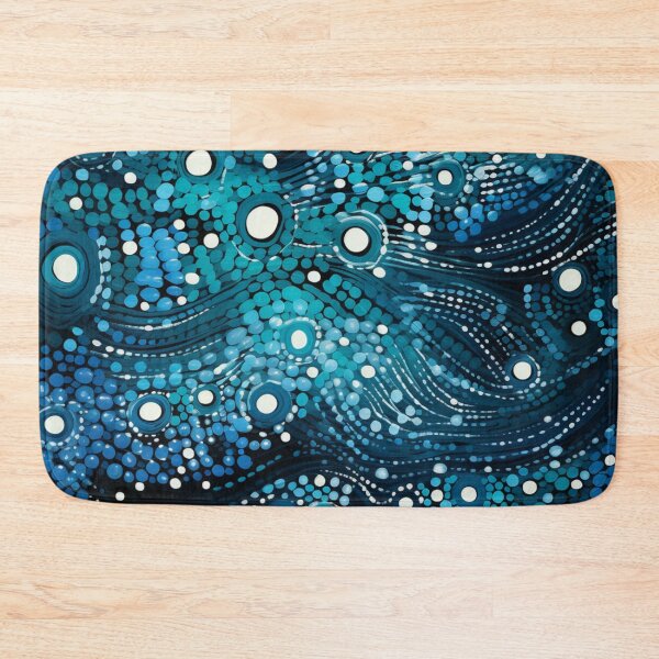 Item preview, Aboriginal Inspired Dot Art - With Many Small Ice Floes designed and sold by GrinGalore.
