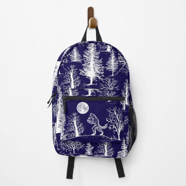 Item preview,  Forest of the werewolf Navy Blue Background designed and sold by Carlo-Atzei.