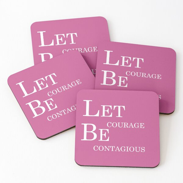 Item preview, Let Courage Be Contagious – Bold Inspirational Quote Design designed and sold by ArtNestVerse.