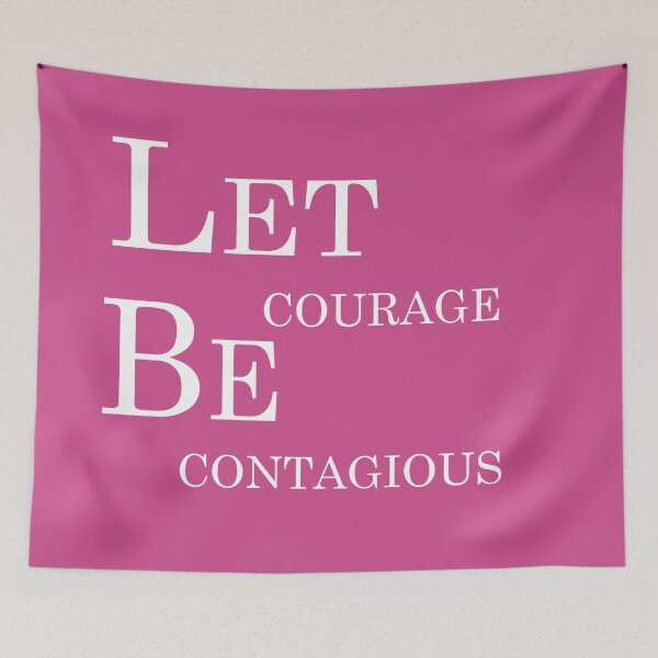 Item preview, Let Courage Be Contagious – Bold Inspirational Quote Design designed and sold by ArtNestVerse.