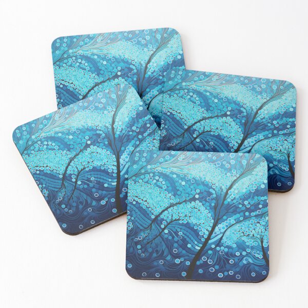 Item preview, Aboriginal Inspired Dot Art - With Underwater Plants designed and sold by GrinGalore.