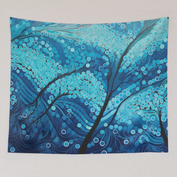 Item preview, Aboriginal Inspired Dot Art - With Underwater Plants designed and sold by GrinGalore.
