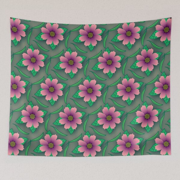 Item preview, Vibrant Tropical Floral Pattern Colorful Summer Botanical Design designed and sold by SpinklyCreations.