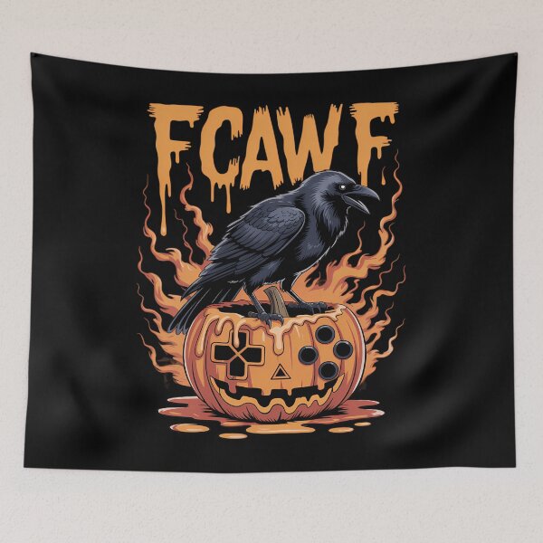 Item preview, Halloween Gamer Pumpkin Dripping Gaming Crow Raven Bird Drip designed and sold by ValerieRodrigue.