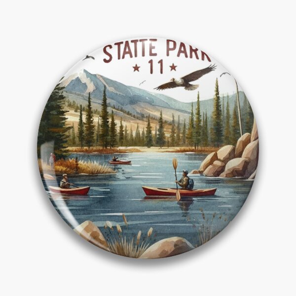 Item preview, Eleven Mile State Park Colorado Live Love Camp Retro In Camping Hiking Outdoor Adventure designed and sold by HaydenMillepied.
