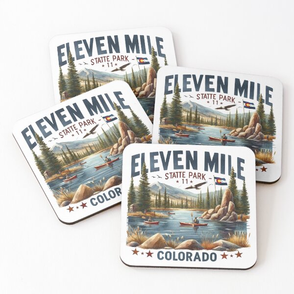 Item preview, Eleven Mile State Park Colorado Live Love Camp Retro In Camping Hiking Outdoor Adventure designed and sold by HaydenMillepied.