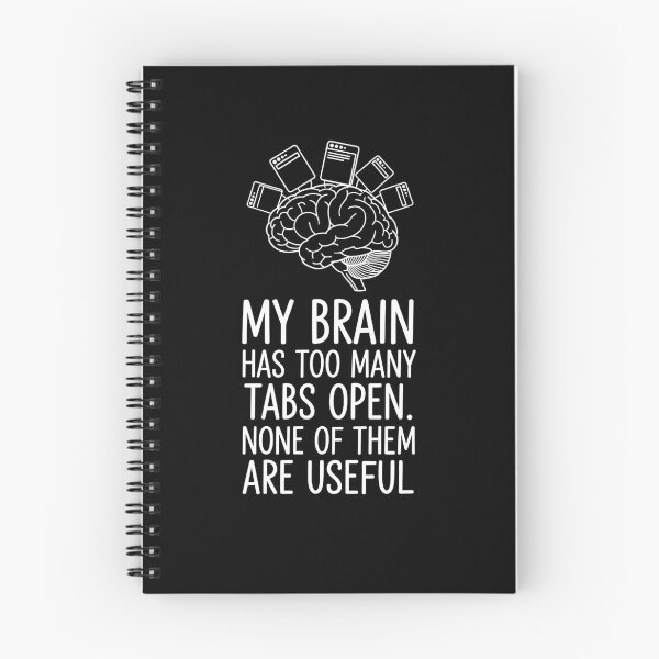 Item preview, My Brain Has Too Many Tabs Open Funny Anxiety Meme designed and sold by VinsendDraconi.